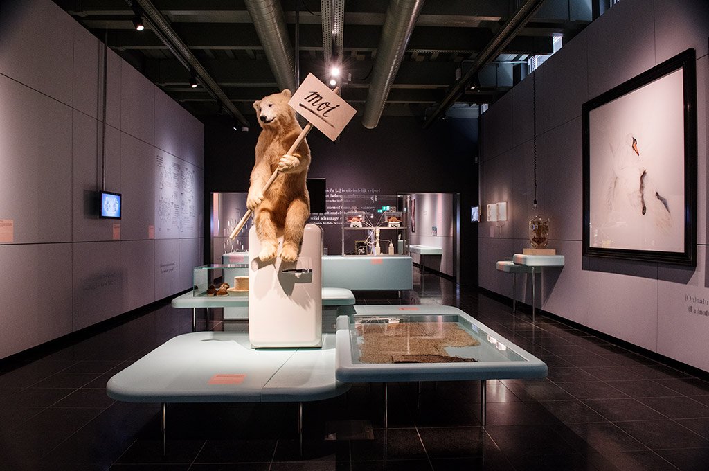 Tentoonstellingsontwerp frankenstein, op weg naar een nieuwe mens in rijksmuseum boerhaave.